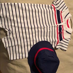 NWOT - 3month boys summer outfit with hat